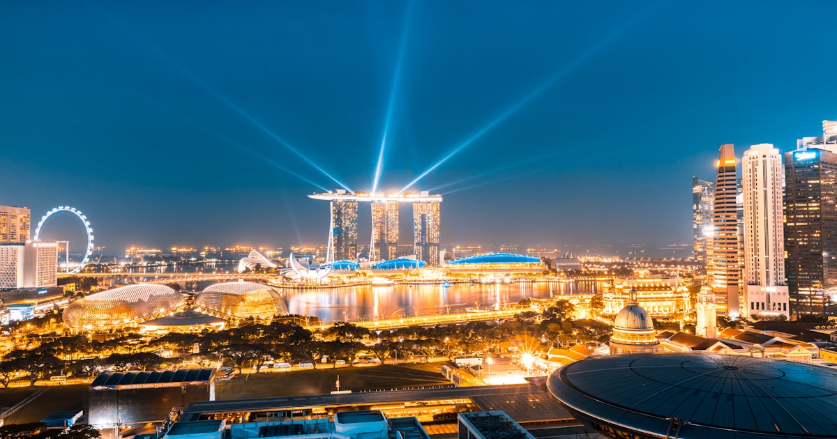 Aerial view of Singapore residential high-rise buildings near Dover Drive GLS site
