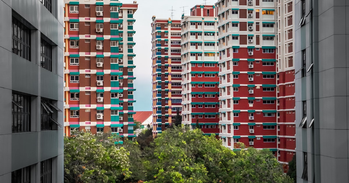 Singapore skyline with HDB flats and CBD towers, HDB resale record Bukit Merah 2026